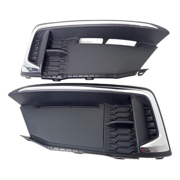 Par Grade Farol Milha Honda Civic 2019 ~detalhe 