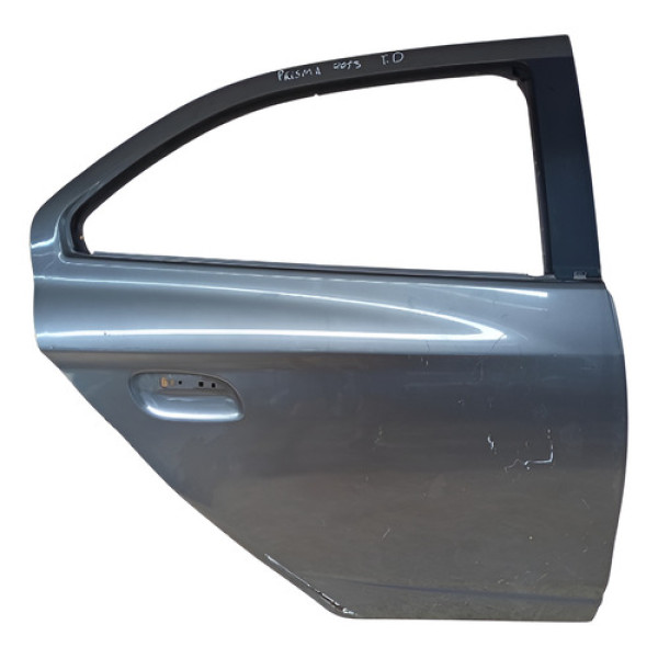 Porta Traseira Direita Gm Prisma 2013 À 2019 ~detalhe Traseira Direito Cinza