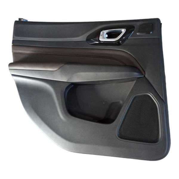 Forro Porta Traseiro Esquerdo Compass Couro Marrom ~detalhe