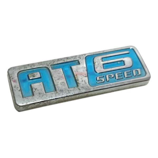 Emblema At6 Speed Spin 2013 A 2016 Prateado