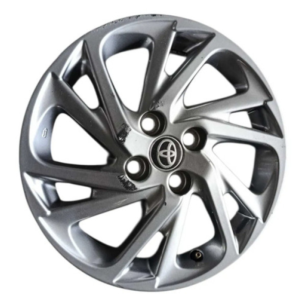 Roda Liga Leve Aro 15 4 Furo 4x100 Mm Yaris 2018 A 24 ~detal Cinza