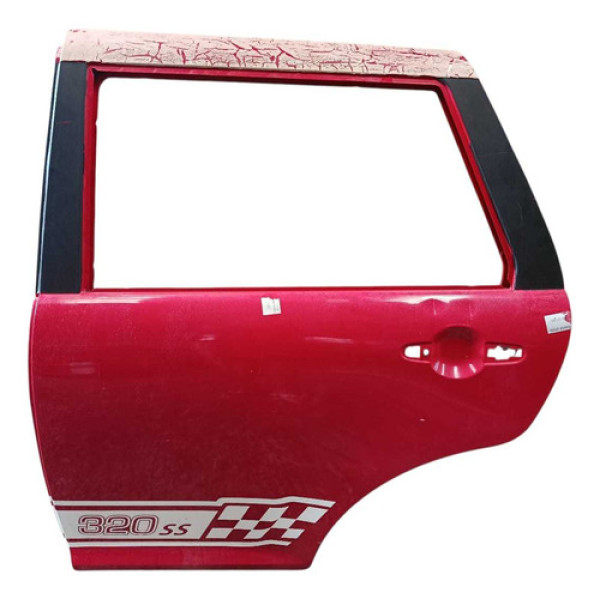 Porta Traseira Esquerda Lifan 320 2010 A 2013 Traseira Esquerda Vermelho
