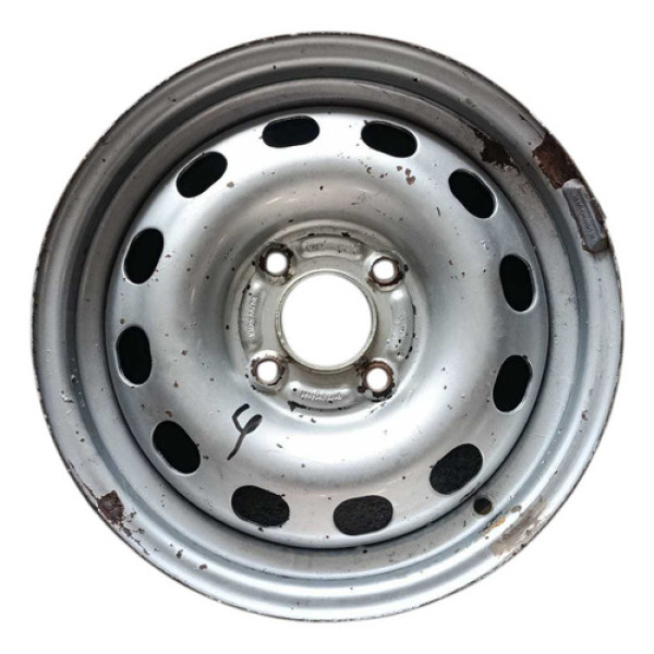 Roda Ferro Aro 14 4x108 Mm Courier 2007 A 2012 ~4 Branca