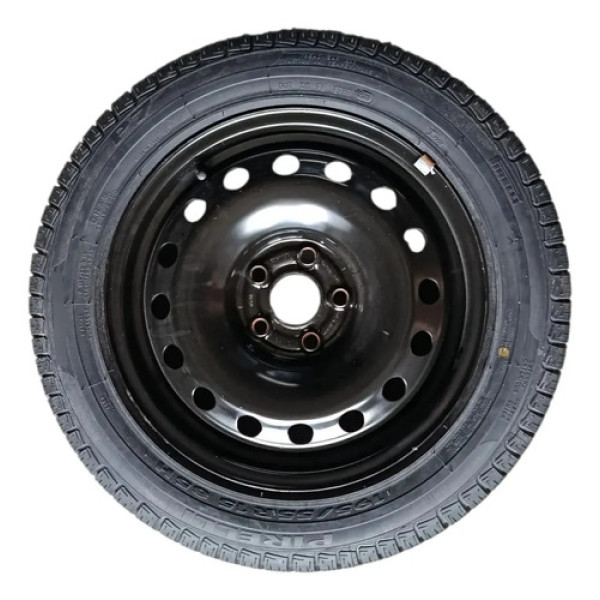 Roda Estepe Pneu Pirelli 195/55 Aro 15 5x100mm Spacefox 2012 Preta