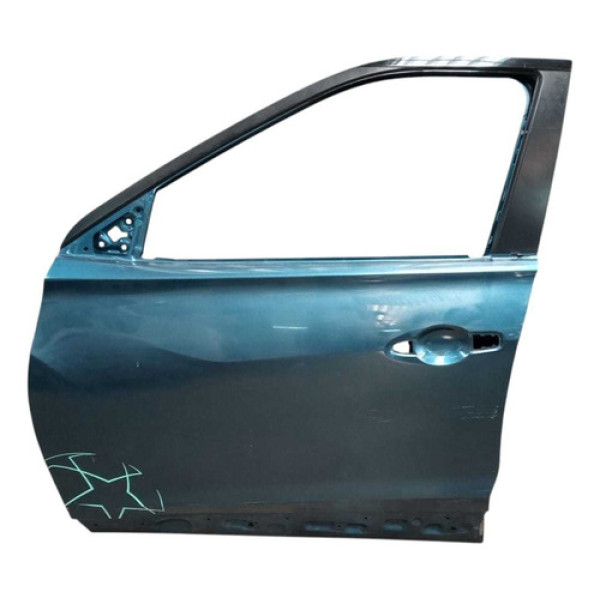 Porta Dianteira Esquerda Kicks 2017 À 2021 Dianteira Esquerdo Azul