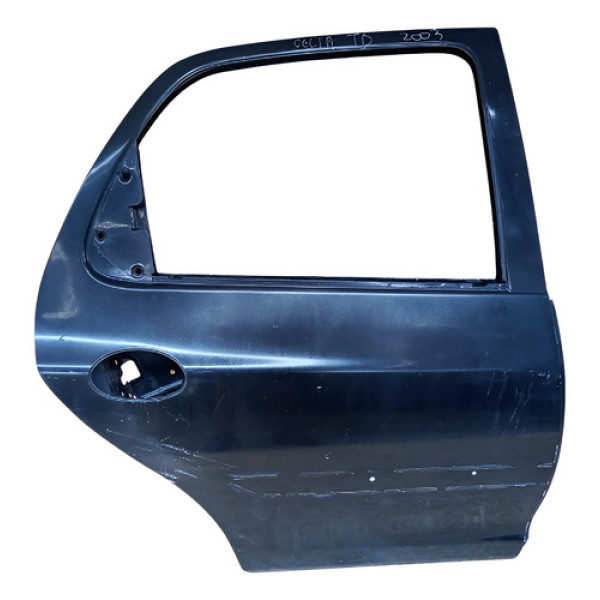 Porta Traseira Direita Celta 2003 À 2014 Traseira Direita Preto