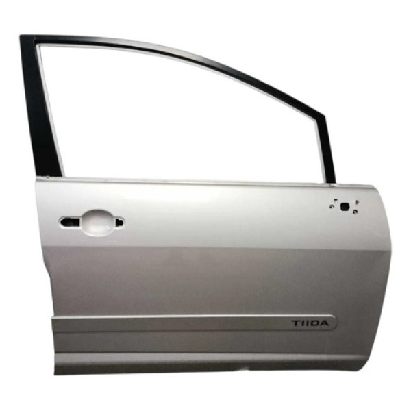 Porta Dianteira Direita Tiida Hatch 2008 2009 2010 2011 2012 Dianteira Direita Prata