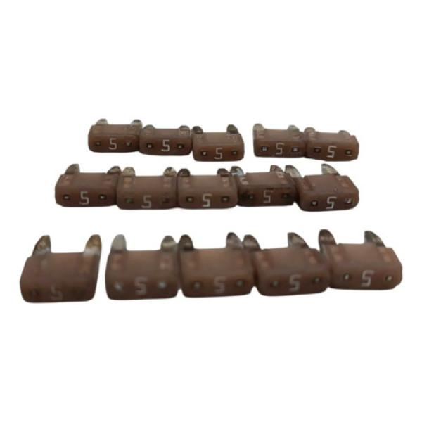 Kit 15 Mini Fusivel Marrom 5a Marrom