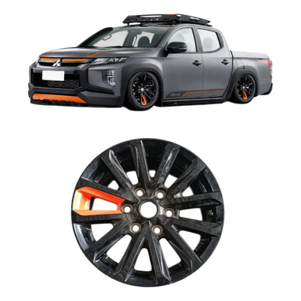 Roda Liga Leve R17 6x139,7 L200 Triton Sertoes 2024 ~detalhe Preto