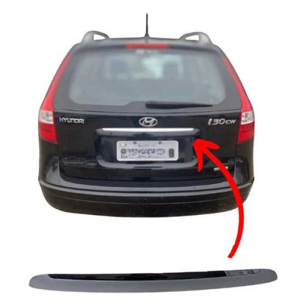 Aplique Luz Placa Tampa Traseira Hyundai I30 Cw 2008 À 2013 