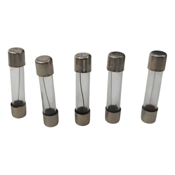 Kit C/ 5 Fusíveis Vidro 30 Amperes