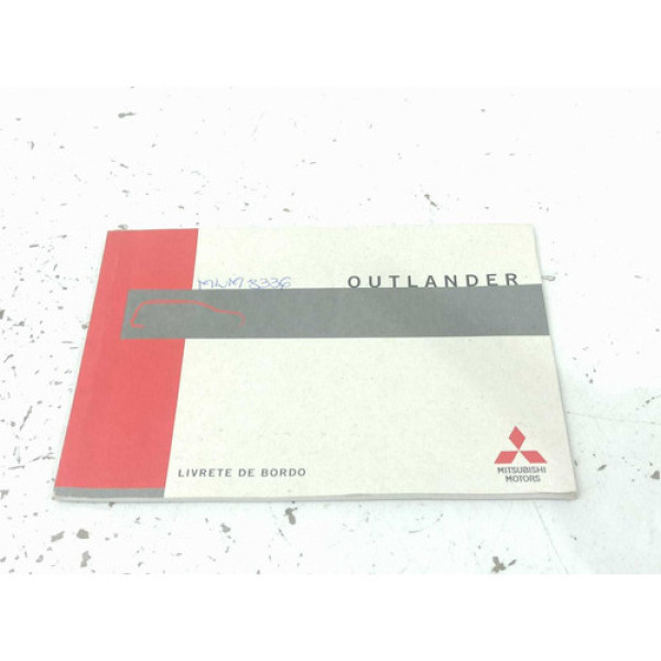 Manual De Instrução Mitsubishi Outlander Usado Cx050