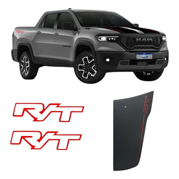 Adesivo Lateral Esquerda Capo Rampage 2023 24 Rt ~vermelho 