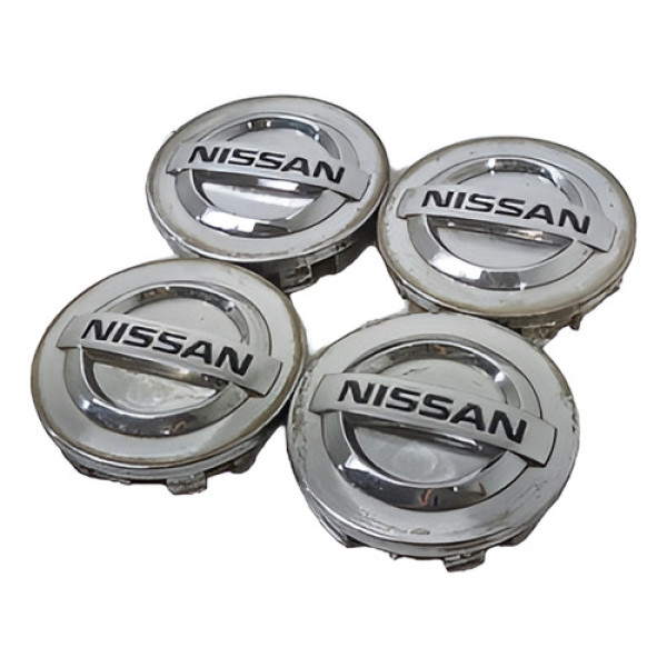 Jogo Calota Central Nissan Sentra 2008 Cx057 Prateado