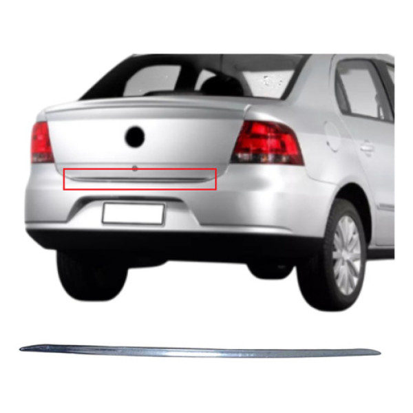 Friso Cromado Tampa Traseira Voyage G5 2009 Á 2013 