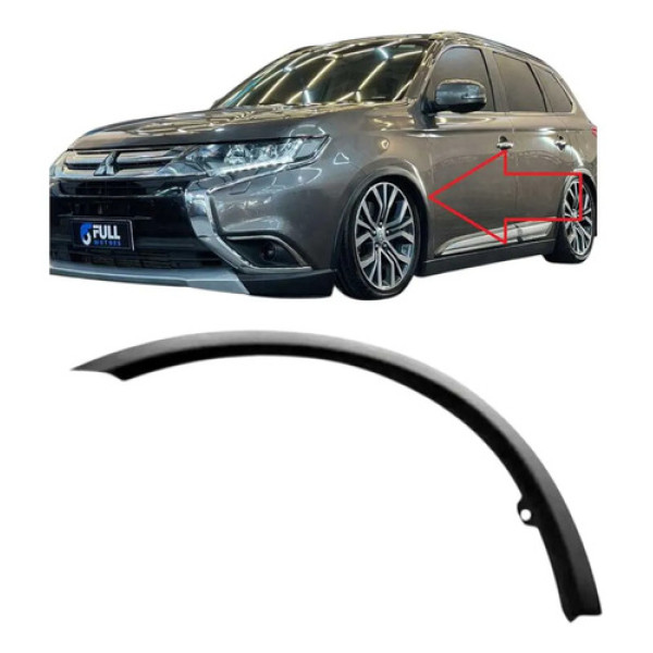 Friso Para-lama Dianteiro Esquerdo Outlander 2016 A 2020 Preto