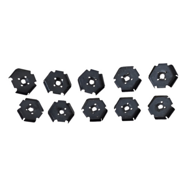 Kit 10 Trava Defletor Calor Escape Renault Duster 2020 Cx288