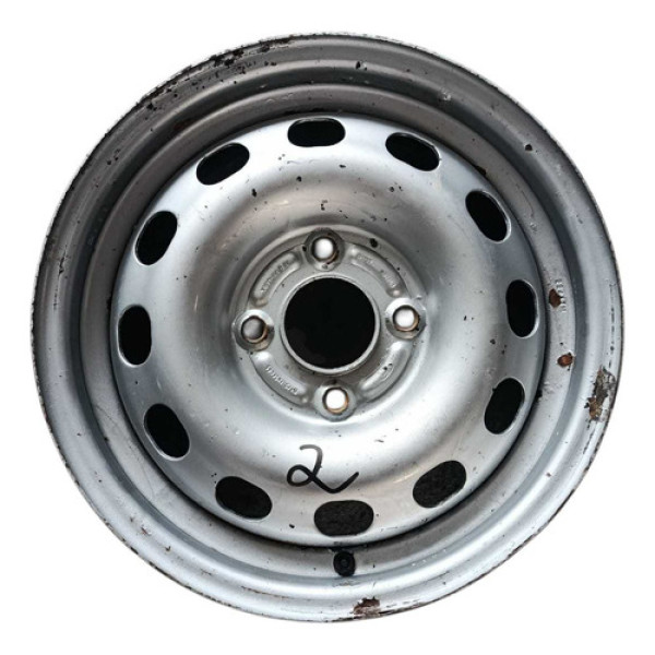 Roda Ferro Aro 14 4x108 Mm Courier 2007 A 2012 ~2 Branca