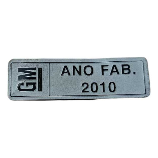 Plaqueta Etiqueta Ano Fabricação Captiva 2010 Prata