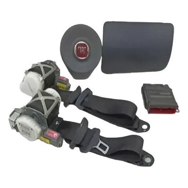 Kit Bolsa Tabelier Grand Siena 2012 A 2016 ~2 Cx037 Cinza-escuro