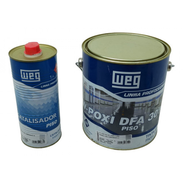 Tinta Weg W-poxi Dfa 301 Cinza Claro + Catalisador Dfa 301