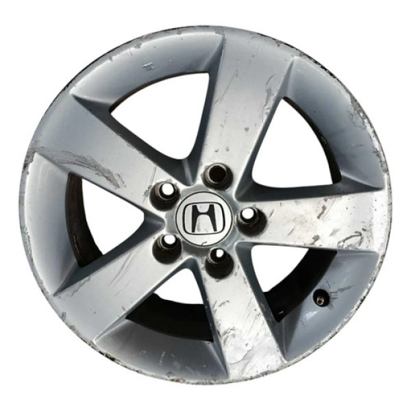 Roda Liga Leve Aro 16 5x114,3 Mm New Civic 07 À 11 ~detalhe  Cinza