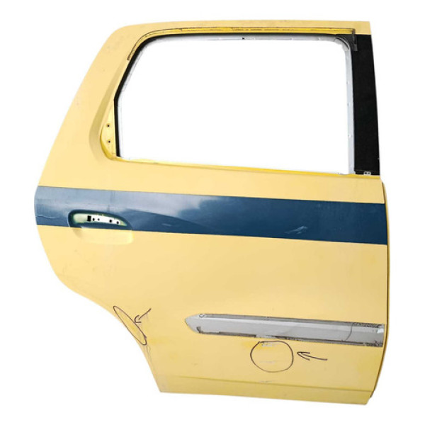 Porta Traseira Direita Spin 2013 A 2016 Traseira Direita Amarelo